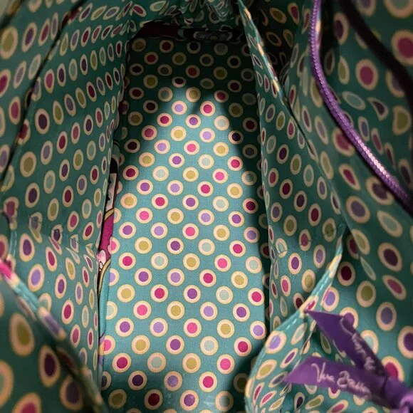 Vera Bradley Heather Pattern 2 bags!  Bowler bag (EUC) and Glenna - Picture 7 of 16